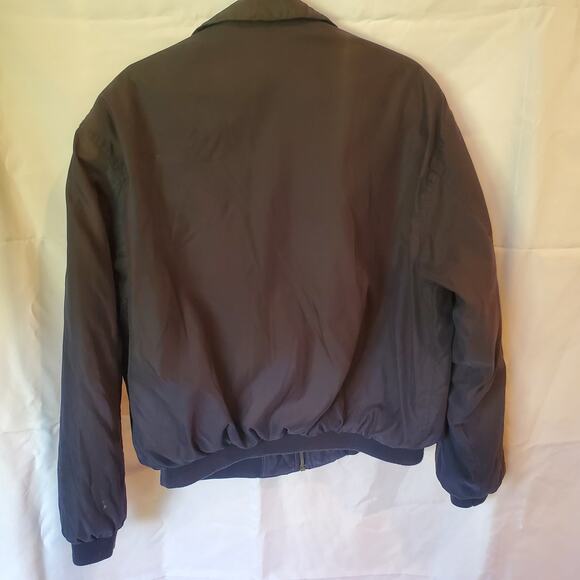 Vintage Urban Equipment Microfibre Jacket XL Navy Blue Zip Front Bomber Style - Picture 3 of 8